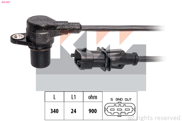 Senzor impulsuri, arbore cotit 453 847 KW